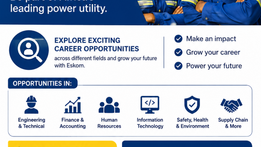 Eskom hiring! Officer general administration opportunity x1 Eskom Hiring